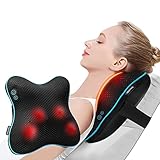 ONLYCARE Massagekissen mit Wärmefunktion Shiatsu Massagegerät Rückenmassagegerät mit 360°Rotierenden 3D Massageköpfen mit 3...