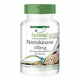 Fairvital | Nattokinase 2000 FU - 100mg Nattokinase pro Tablette - HOCHDOSIERT - VEGAN - 90 Tabletten