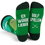 Ich Würde Lieber Ein Lustiges Socken Geschenke für Männer und Frauen - Golf