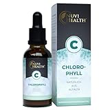 Nuvi Health Chlorophyll Tropfen 100 ml - Premium: Bis zu 4-fach höher dosiert - Flüssiges Chlorophyll aus Alfalfa Extrakt - Mit...