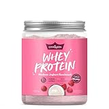 GymQueen Whey Protein-Pulver Himbeer-Joghurt 500g, Protein-Shake für die Fitness, Whey-Pulver kann den Muskelaufbau...