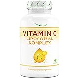 Liposomales Vitamin C - 240 vegane Kapseln - Premium: Hochdosiert mit 1000mg reinem Vitamin pro Tag - Besonders hohe...