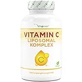 Liposomales Vitamin C - 240 vegane Kapseln - Premium: Hochdosiert mit 1000mg reinem Vitamin pro Tag - Besonders hohe...