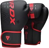 RDX Boxhandschuhe, Muay Thai Kickboxen Sparring, Maya Hide Leder KARA Boxing Gloves Männer Damen, Boxsack Punchinghandschuhe,...