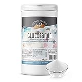 GOLDEN PEANUT Glucosamin HCL Pulver 1 kg - organischer Ursprung, feine Lebensmittelqualität, höchste Reinheit, zusatzfrei