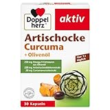 Doppelherz Artischocke + Olivenöl + Curcuma - Pflanzliches Nahrungsergänzungsmittel mit Artischocken- & Kurkuma-Extrakt sowie...