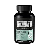 ESN Magnesium Caps, 120 Kapseln, 300 mg Magnesium pro Tagesportion zum Schutz vor Muskelkrämpfen, hohe Bioverfügbarkeit,...