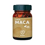 BSF Nutrition Maca-Pulver aus Peru - hochdosiert 1500 mg je Tagesdosis - 90 pflanzliche Kapseln - im GLAS - 100% vegan - rein &...