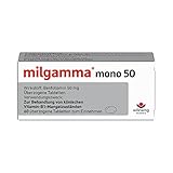 milgamma® mono 50 überzogene Benfotiamin Tabletten zur Behandlung von klinischen Vitamin-B1-Mangelzuständen, 60 Stück