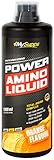 My Supps 1000ml Power Amino Liquid hochdosiert mit BCAA, EAA & Vitamin B6 - Aminosäuren Komplex flüssig mit Orange - Aminos...
