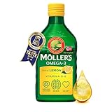Möller's Omega 3 Lebertran Öl | Nordic Nahrungsergänzung mit EPA, DHA, Vitamin A, D, E | Superior Taste Award | Hochreiner...