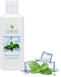 Schupp - Massage-Lotion Frische Minze - 200ml - Massage-Creme für gute Gleitfähigkeit - sanft kühlend und belebend - Made in...