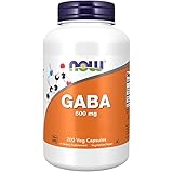 Now Foods, GABA (Gamma-Aminobuttersäure), Vitamin B6, Hochdosiert, 500 mg, 200 vegane Kapseln, Laborgeprüft, Sojafrei,...