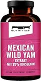 Yamswurzel Kapseln - Glasdose - 1000 mg Mexican Wild Yam Extrakt (200 mg Diosgenin) pro Tagesdosis - frei von Zusätzen - vegan -...
