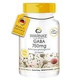GABA 750mg Kapseln - 60 Kapseln - hochdosiert & vegan - Gamma-Aminobuttersäure | Warnke Vitalstoffe - Deutsche Apothekenqualität