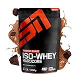 ESN IsoWhey Hardcore Proteinpulver, Chocolate, 1 kg, Bis zu 26 g Protein pro Portion, geprüfte Qualität - made in Germany