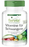Fairvital | Vitamine für Schwangere - mit 800µg Folsäure pro Tablette - für Schwangerschaft & Kinderwunsch - für 6 Monate -...
