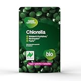 GSE Chlorella Presslinge, 80 Tabletten, Nährstoffreiche Mikro-Alge, reich an Chlorophyll, BIO-Qualität, 100% pflanzlich, vegan...