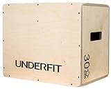 UNDERFIT Plyometrische Sprungbox Holzplattform für Crossfit - Plyo Box - Ihr praktisches Sportgerät für zu Hause - Den...