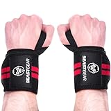 Beast Gear Handgelenk Bandagen Fitness (2 St.) - Gym Zubehör - Wrist Wrap Handgelenkbandage - Zughilfen Krafttraining - Bandage...