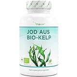 Bio Kelp (Natürliches Jod) - 365 Tabletten mit je 200µg Jod aus Bio-Braunalgen - Laborgeprüft - Ohne unerwünschte Zusätze -...