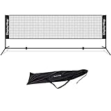 Display4top Tennisnetz Verstellbares, faltbares, tragbares BadmintonNetz für Tennis, Pickleball, Kinder-Volleyball - Einfaches...