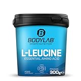 Bodylab24 L-Leucin Essential Amino Acid 300g, reines L-Leucin Pulver ohne weitere Zusätze, Pulversupplement für die...