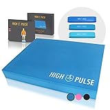 High Pulse® XXL Balance Pad inkl. 3X Fitnessbänder + Poster – Balancekissen für EIN verbessertes Gleichgewicht, Koordination...