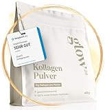 Glow25® Collagen Pulver [450g] - Das Original - Premium Kollagen Hydrolysat - Peptide Typ 1 und 3 - Perfekte Löslichkeit - Natur