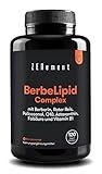 BerbeLipid Complex, Mit Berberin, Rothefe-Reis, Policosanol, Q10, Astaxanthin, Folsäure und Vitamin B1, 120 Kapseln |...
