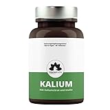 Kalium Tabletten hochdosiert mit Redard Funktion - 1000 mg Kalium pro Tablette - Kaliumcitrat Tabletten ideal für Muskeln,...