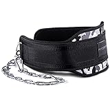 Fitgriff® Dip Gürtel mit Kette + 2 Karabiner, Dip Belt für Bodybuilding, Krafttraining, Gewichtheben - Gewichthebergürtel,...