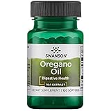 Swanson Oregano Öl 10:1 Extrakt | 120 Softgels je Dose | 150 mg hochdosiert | Bio pflanzlich Olivenöl herbal supplement |...