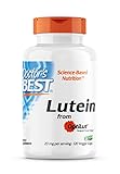 Doctor's Best, Lutein, mit Optilut, 10 mg, 120 vegane Kapseln, Carotinoid, Zeaxanthin, Laborgeprüft, Hochdosiert, Sojafrei,...