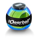 Powerball Basic Counter, gyroskopischer Handtrainer inkl. Drehzahlmesser, transparent-blau, das Original von Kernpower