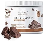 VitalBodyPLUS DailyFlavor Double Chocolate, kalorienarmes und zuckerarmes Geschmackspulver, nur 9 kcal pro Portion, 250 g –...