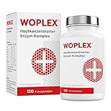 Woplex Enzym-Komplex I 6-fach Enzyme hochdosiert (Papain, Bromelain, Pankreatin, Rutin, Trypsin & Chymotrypsin) - 120 Tabletten...