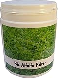 SANOS Bio Alfalfa Pulver 250g feinst vermahlen aus eigenem Anbau frisch vom Bodensee