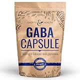GABA Kapseln Hochdosiert– 500 mg pro Kapseln - 270 Kapseln Je 500 mg - Vegan - Gamma Aminobuttersäure - GABA Kapseln...