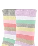 ESPRIT Unisex Kinder Socken Multi Stripe 2-Pack, Biologische Baumwolle, 2 Paar, Rosa (Rose 8738), 23-26