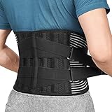 FREETOO Rückenbandage mit Stützstreben und Verstellbare Zuggurte und Atmungsaktiver Nylonstoff ideal für Arbeitsschutz...