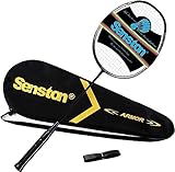 Senston N80 Ultraleicht Graphit Badmintonschläger Carbon-Fiber Badminton schläger mit Schlägertasche