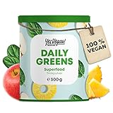 Daily Greens Superfood Pulver (300 Gramm) Alternative zu Athletic Greens I , Vitaminen, Mineralstoffen, vegan Protein und...