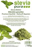 steviapura | Stevia Blätter - reines Naturprodukt - Süßkraut Stevia, mikrofein gemahlen - pflanzlicher Süßstoff 100g -...