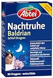Abtei Nachtruhe Baldrian Schlaf-Dragees N - pflanzliches Arzneimittel für erholsamen und gesunden Schlaf sowie bei nervlicher...