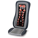 Beurer MG 315 Shiatsu Massage-Sitzauflage,elektrisches Massagegerät zur Nacken und Rückenmassage,mit Licht- und...