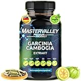 Garcinia Cambogia Extrakt | Stoffwechsel optimieren | Pflanzlich | Ohne Zusatzstoffe | 90 Kapseln | Made in Germany | Mastervalley