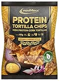 IronMaxx Vegan Tortillas High Protein - Vegan Cheese Style 1x 60 g Tüte | fettarm, palmölfrei & glutenfrei für Snackliebhaber...