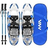 VNV Schneeschuhe 2023 New Lightweight Terrain Snowshoe for Men Women Youth Kids, Light Weight Aluminum Alloy Snow Shoes with...