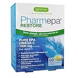 PharmEPA RESTORE 1000mg reines EPA in Triglyceridform, Omega 3 90% EPA Fettsäuren in Fischölkapseln, Hochdosiert, Dreifache...